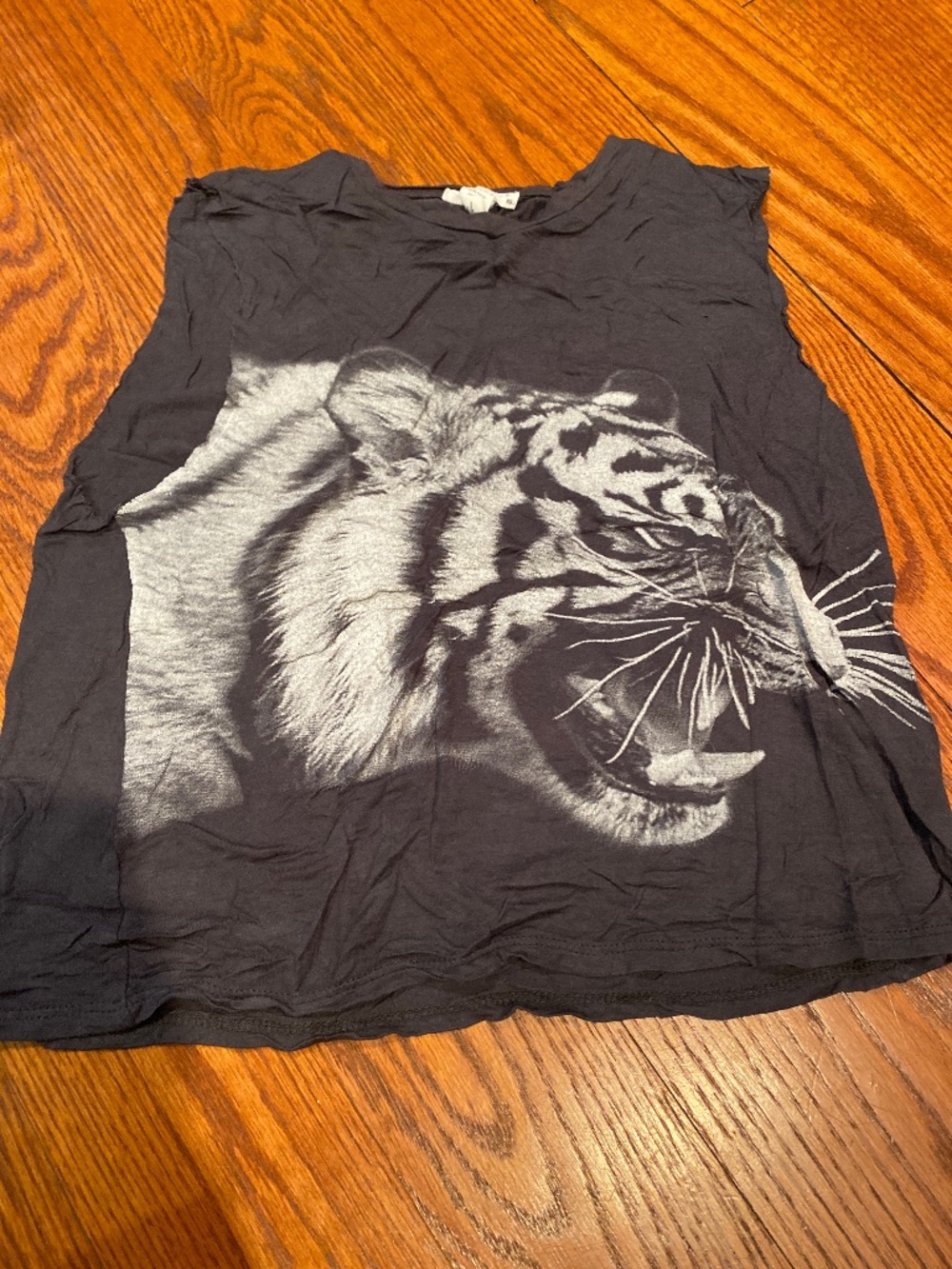 Full tilt grey tiger sleeveless tank